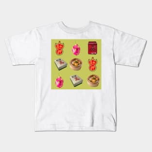 Made in Hong Kong Vintage Icons - Retro Street Style Light Lime Green Kids T-Shirt